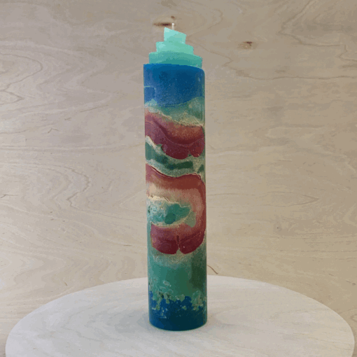 Kerze "Lagune" Serie Farbrausch – Bild 2