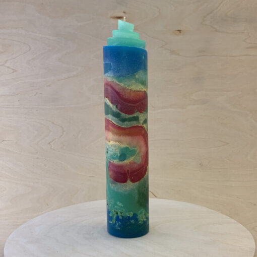 Kerze "Lagune" Serie Farbrausch