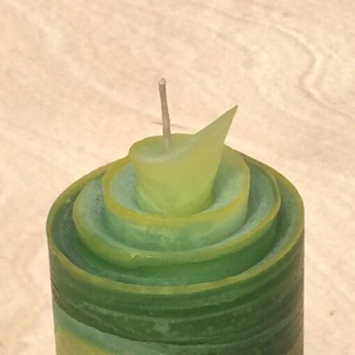 grüne Osterkerze mit Spirale – Bild 2