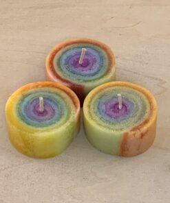 Lichtzwerge - Regenbogen Kerze