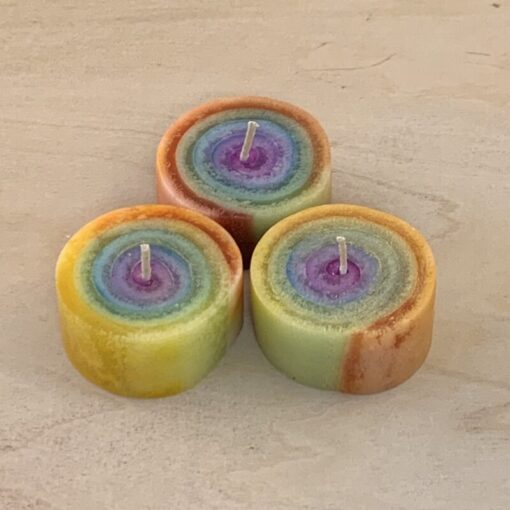 Lichtzwerge - Regenbogen Kerze