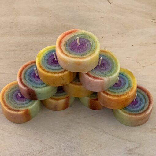 Lichtzwerge - Regenbogen Kerze